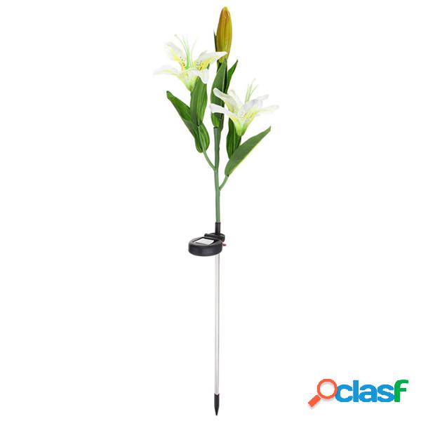 Solar Power Flower Garden Stake Paisagem Lâmpada Outdoor
