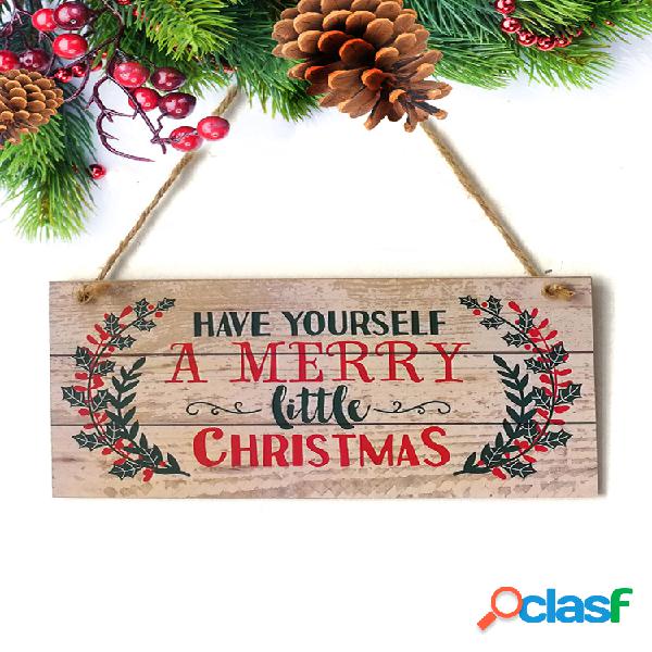 Tenha um Feliz Pequeno Natal Prancha De Madeira Design