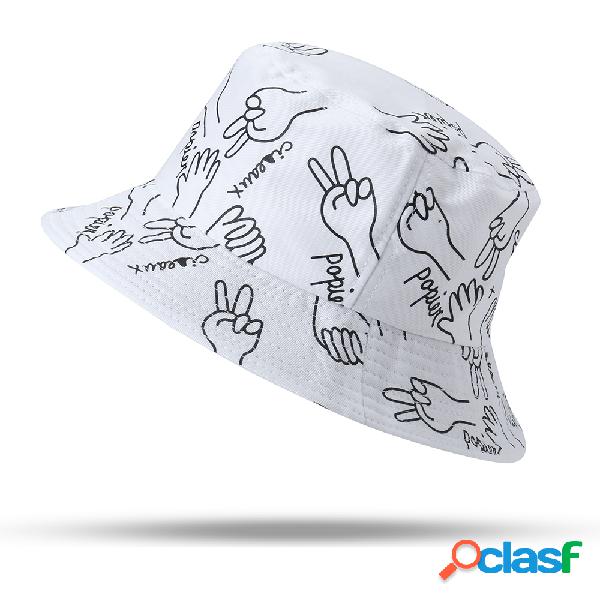 Unisex Fisherman Chapéu Casual Bucket Cap Hip Hop Visor Com