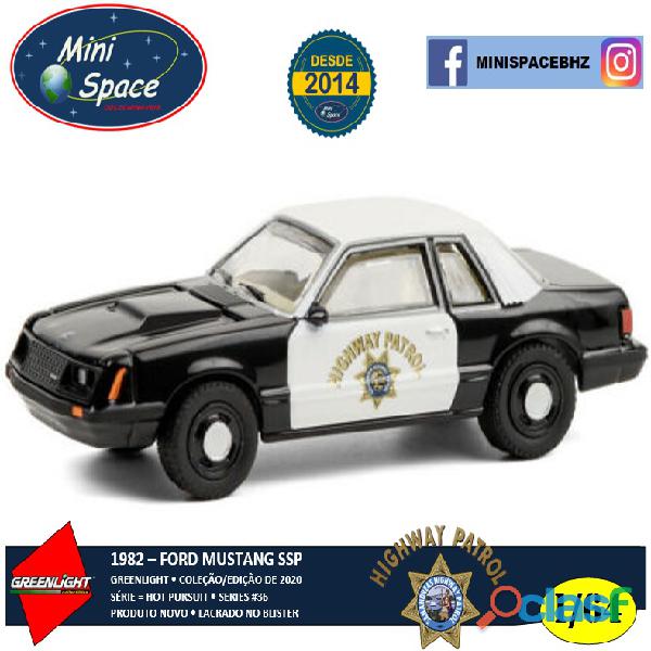 Greenlight 1982 Ford Mustang SSP Polícia 1/64