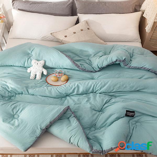 1 PC Coloe Sólido Engrossar Inverno Outono Calor Comfy