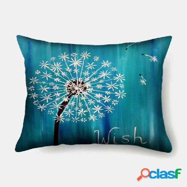 1 pc com impressão floral fronha decoração de casa,