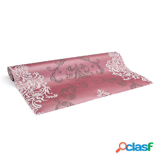 10M Roll Damask Embossed Textured Wall Decor Luxo Purple