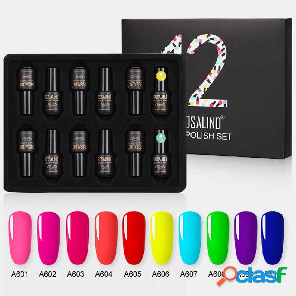 12 unidades / kit Unhas Kit de gel polonês Manicure de cor
