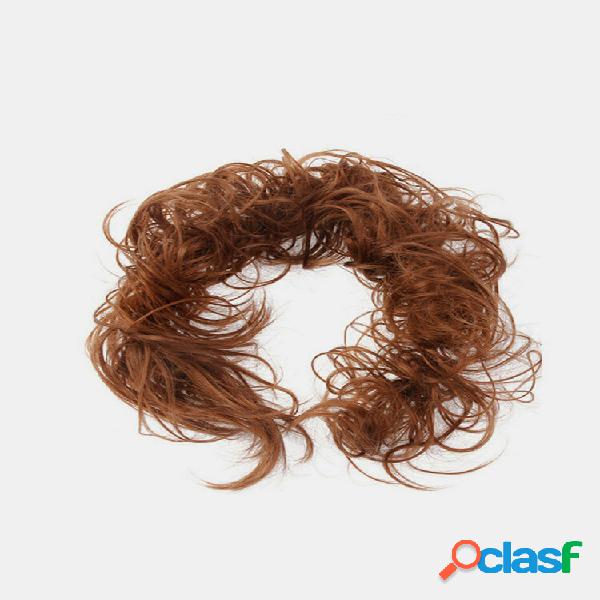 14 cores longo encaracolado Peruca pedaço de disco Cabelo