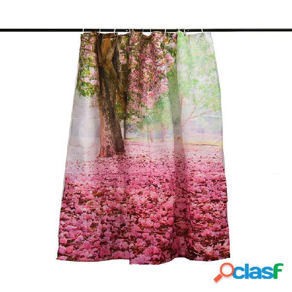 180x180cm Cherry Blossom 3D Fashion Padrão Tecido