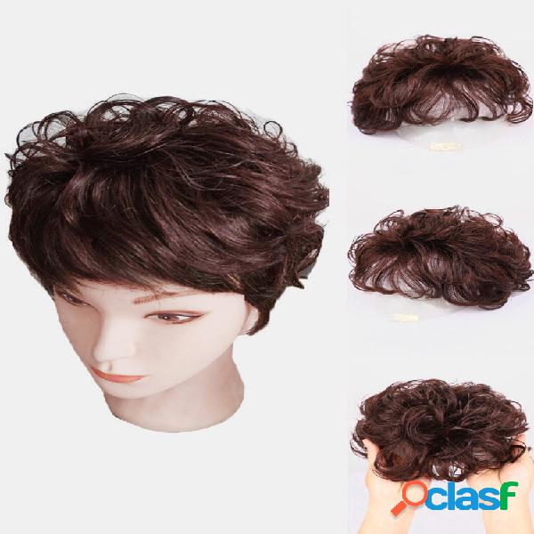 2 cores Human Cabelo Curly Curly Cabelo Extensions Fofo