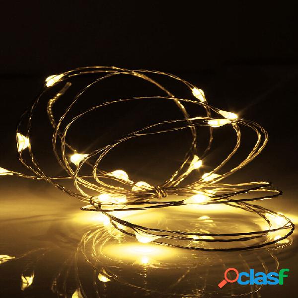 2M 20 LED Copper Wire Fairy String Light USB Powered Xmas