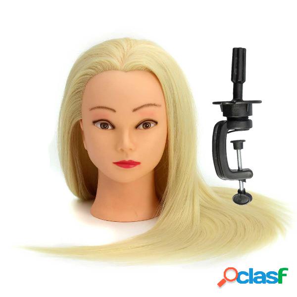 30% Real Hair Long Hairdressing Mannequin Training Practice