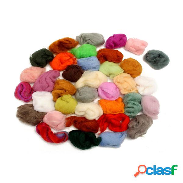 36 cores de lã feltro fibra para feltro faça você mesmo