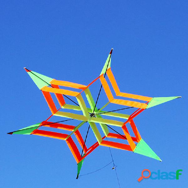 3D Colorful Flower Kite Single Line Brinquedo esportivo ao