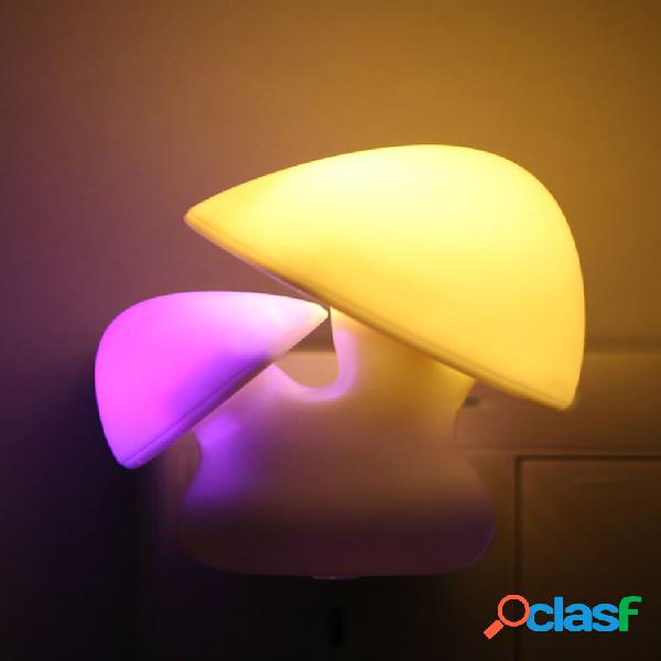 3D LED Mushroon Padrão Luz noturna Carregamento de plugue