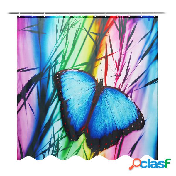 71''x71 '' Buterfly banho de banho antiferrugem cortina de
