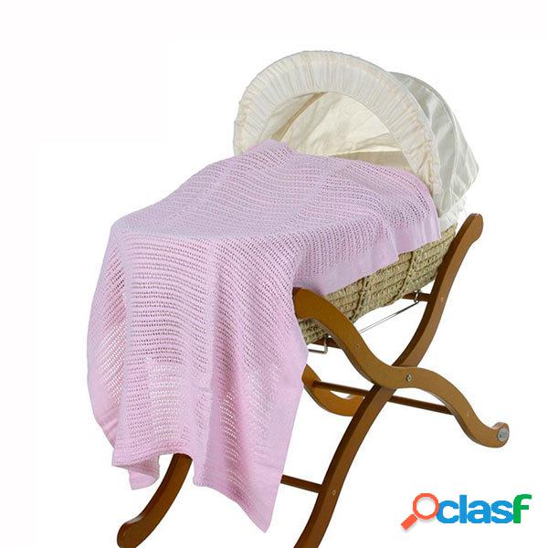 9 cores Soft cobertor de bebê infantil respirável algodão