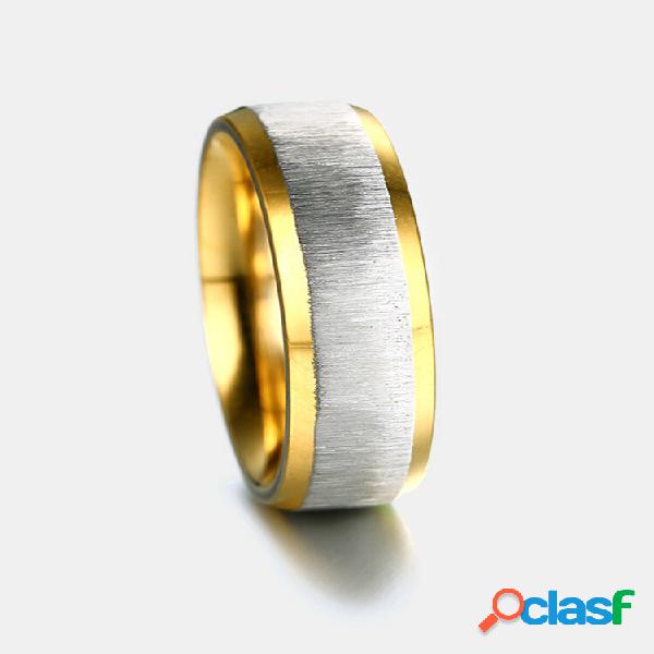 Anel de dedo da moda Fio Desenho de anéis de ouro rosa de