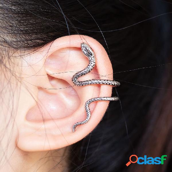 Animal em forma de cobra Alloy Vintage Orelha Clipe Brincos