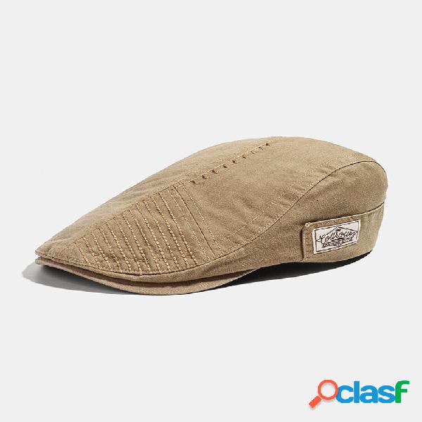 Boné de pintor bordado de algodão masculino COLLROWN Visor