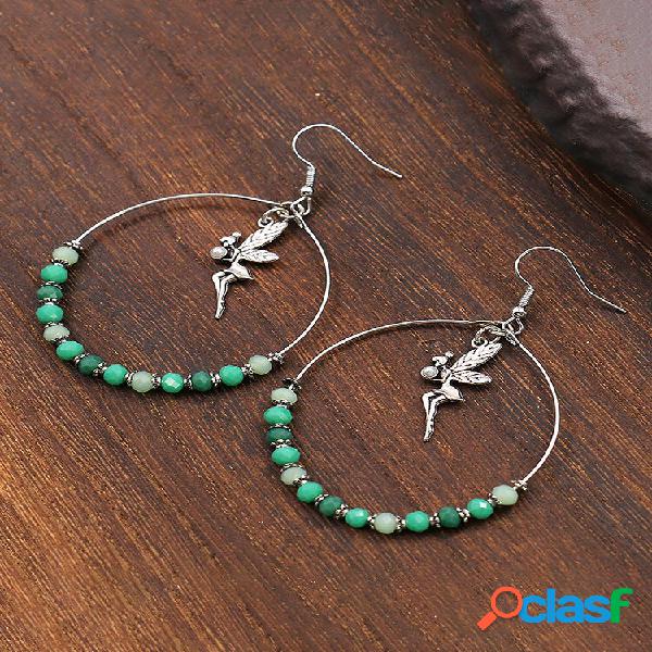 Borla com cercadura Bohemian Shell Brincos