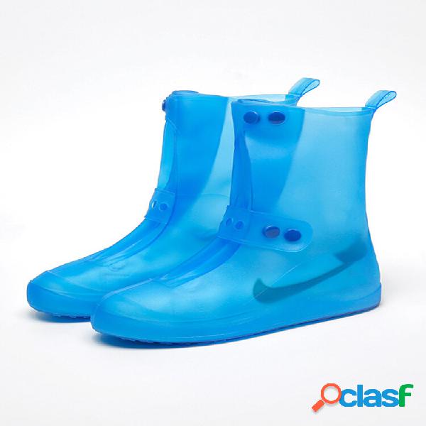 Botas de chuva capa moda masculina e feminina calçados