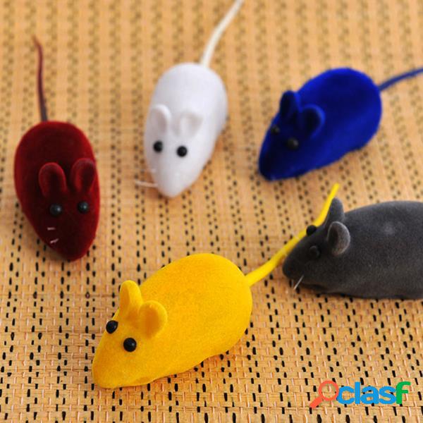 Brinquedo de gato engraçado falso mouse pequeno mouse som