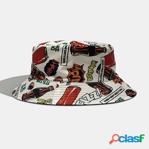Carta Feminina e Masculina Padrão Casual Soft Balde de