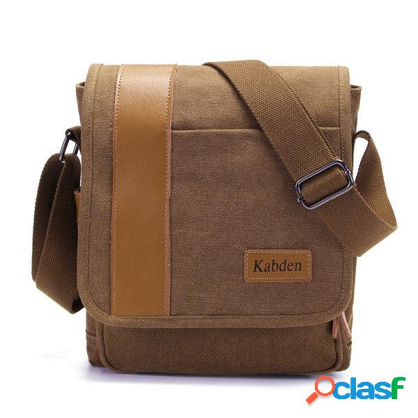 Casual Vintage Canvas Multi-funcional Crossbody Bolsa Para