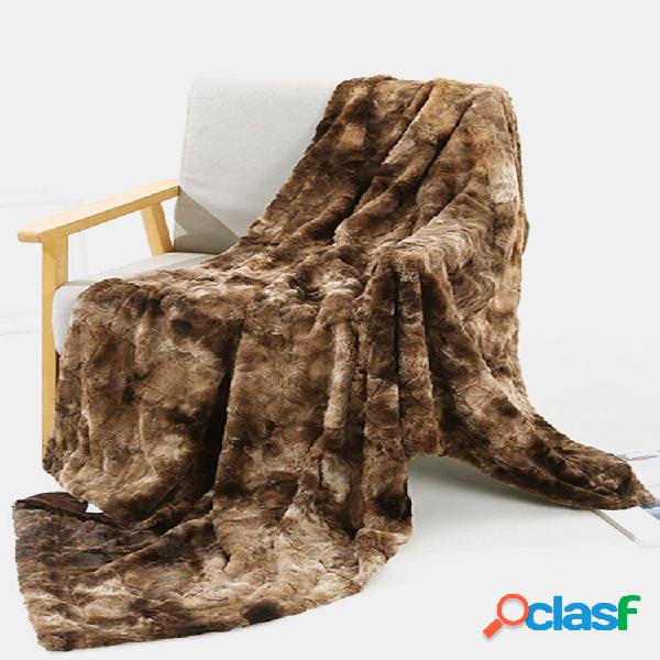 Cobertor de dupla face tingido com tingimento para sofá