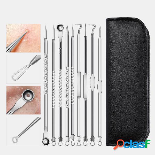 Conjunto de ferramentas para remoção de acne de 9 unidades