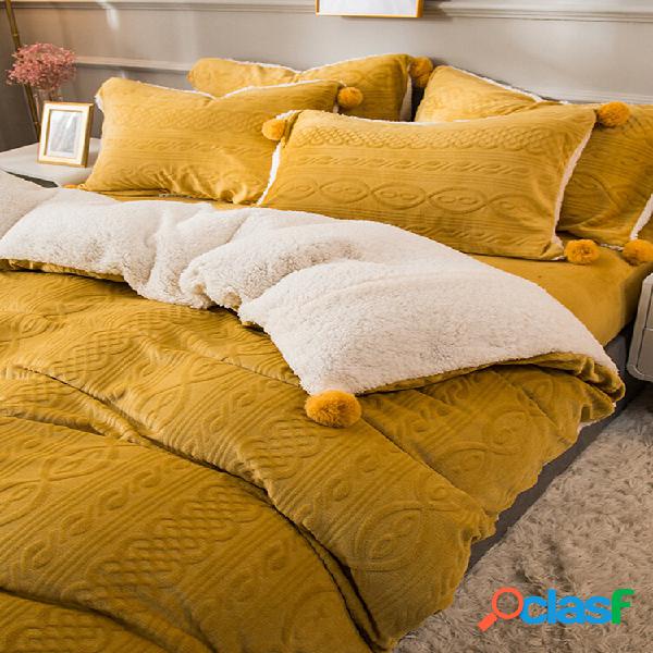 Conjunto de roupa de cama confortável de folha de lençol