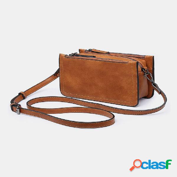 Crossbody multifuncional vintage feminino Bolsa