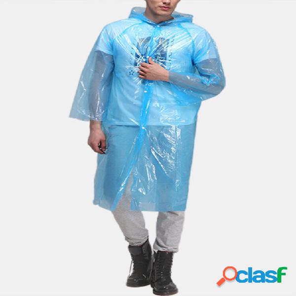 Fato de proteção PE Capa de chuva para caminhada