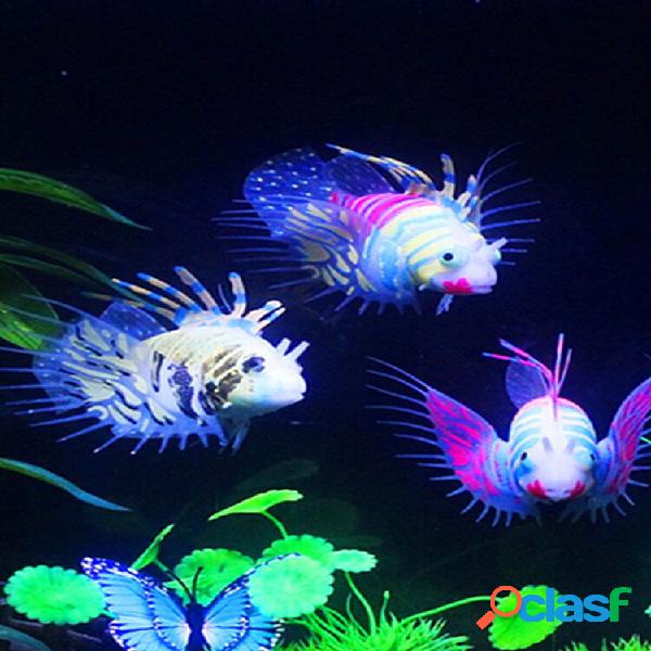 Glow In The Dark Artificial Aquarium Ornamento de Lionfish