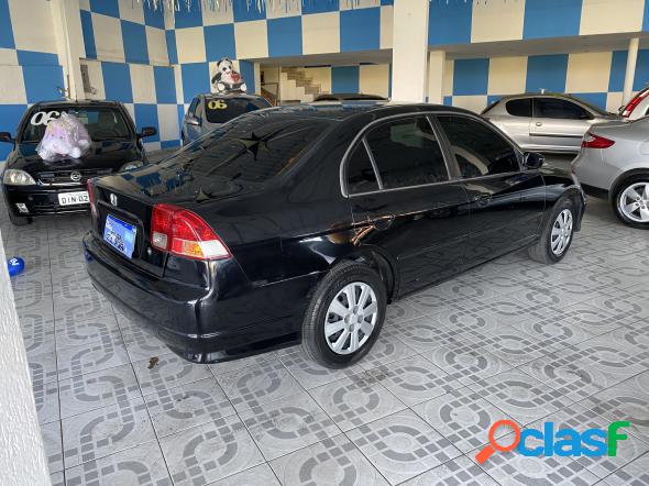 HONDA CIVIC SEDAN LX 1.7 16V 115CV MEC. 4P PRETO 2004 1.7