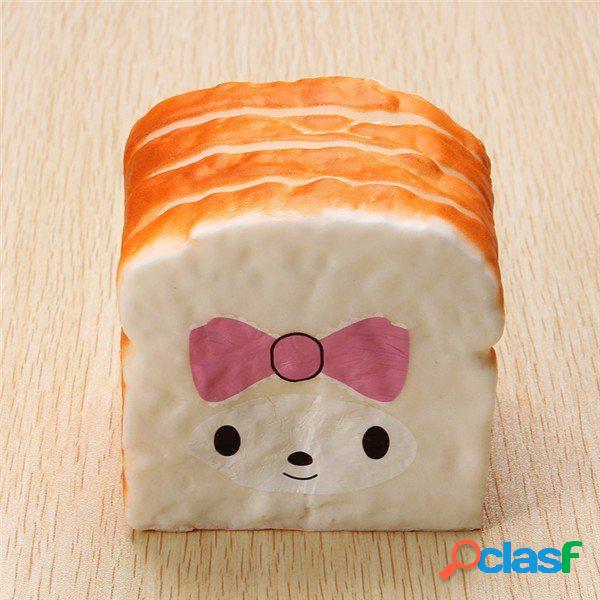 Kawaii Squishy Soft Kawaii Emoji Toast Cute Face Pão