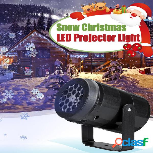 Lâmpada de luz do projetor de floco de neve de Natal