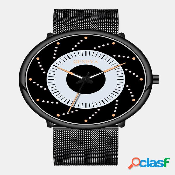 Malha de 12 cores masculina empresarial Watch Mostrador