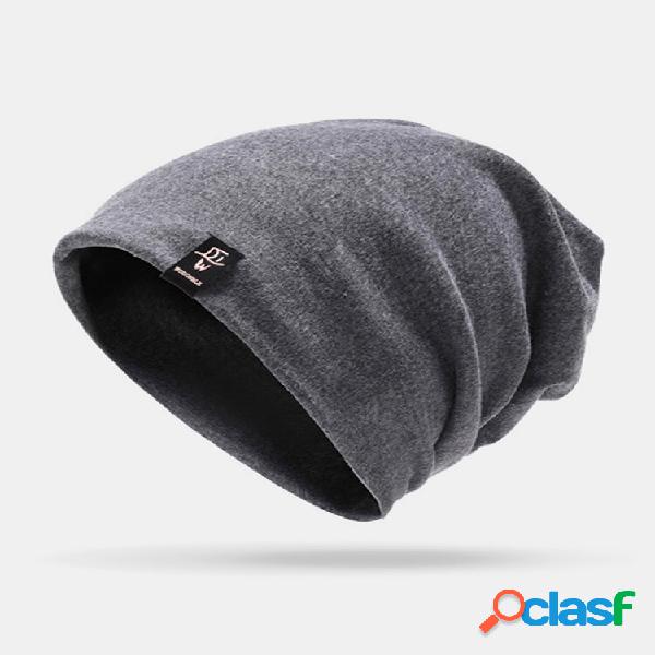 Masculino Lã Casual All-Match Keep Warm Orelha Gorro sem