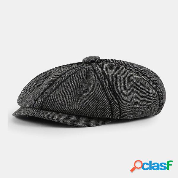 Masculino Retro Twill Estilo Britânico Outono Inverno