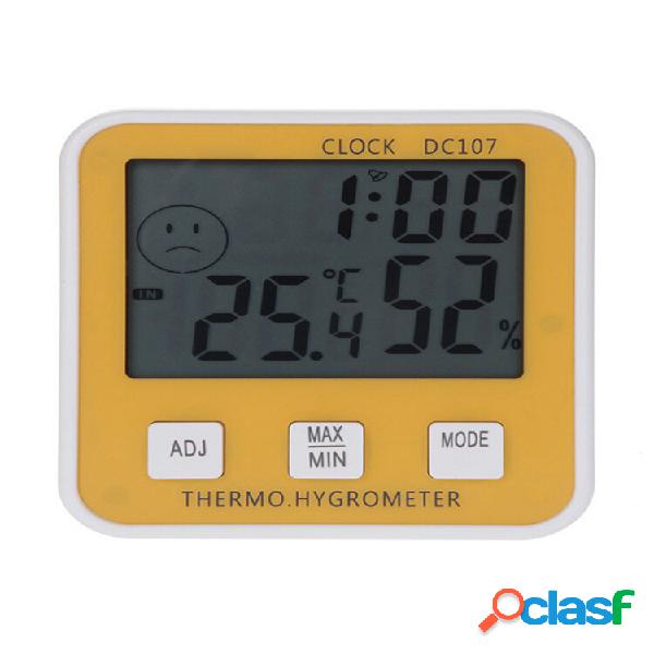 Medidor de umidade e temperatura interna grande digital LCD