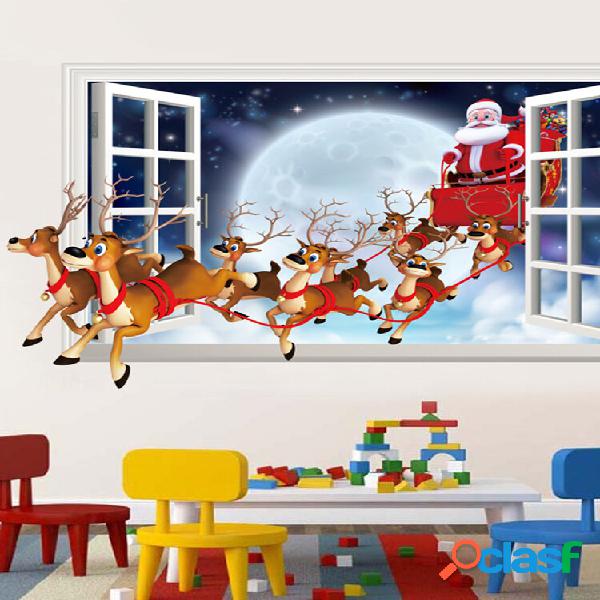 Miico XH7229 Adesivo de Natal Dos Desenhos Animados de Natal