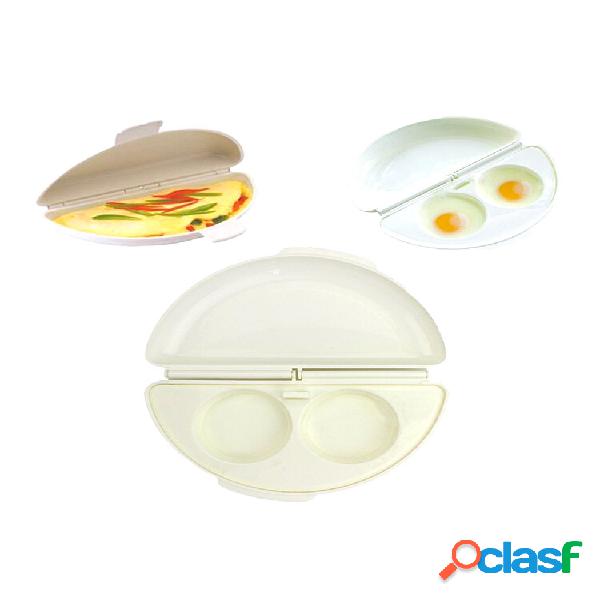 Molde de omelete de micro-ondas de plástico Caldeira de ovo