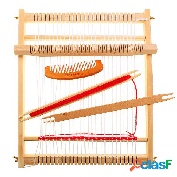 Máquina de tear tradicional de madeira DIY adequada para