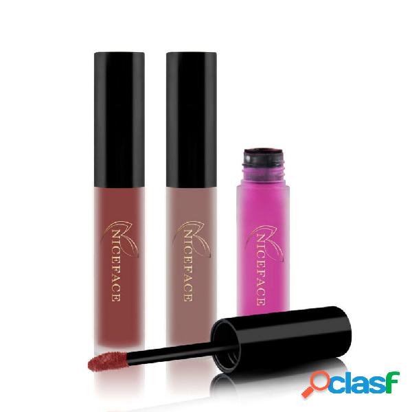 NICEFACE Matte Liquid Lipstick Lip Gloss Long Lasting