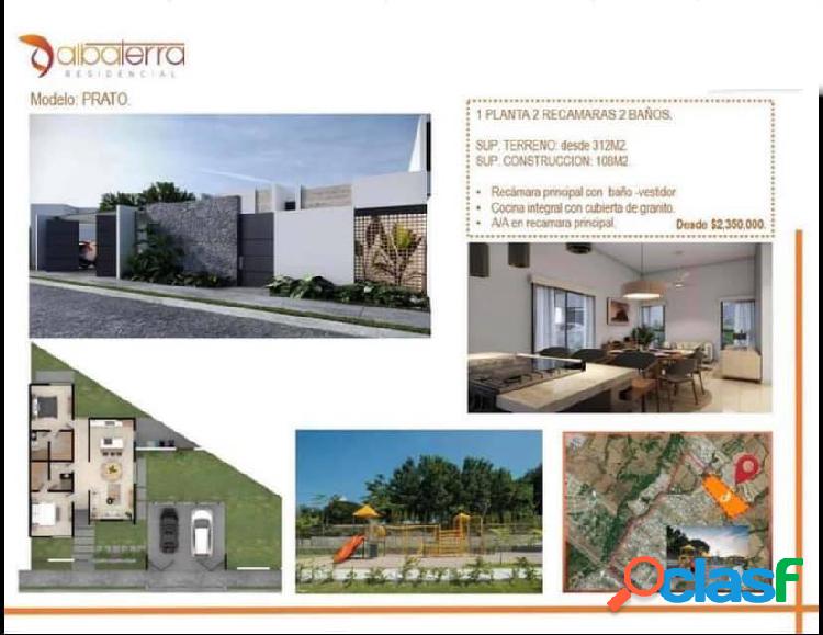 PREVENTA HERMOSA CASA MODELO PRATO EN RESIDENCIAL ALBATERRA