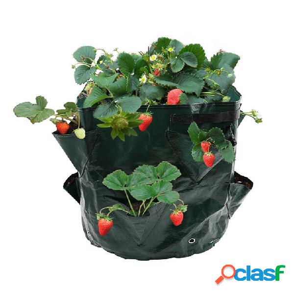 Plantador de morango com 8 bolsos com varanda Plantio de