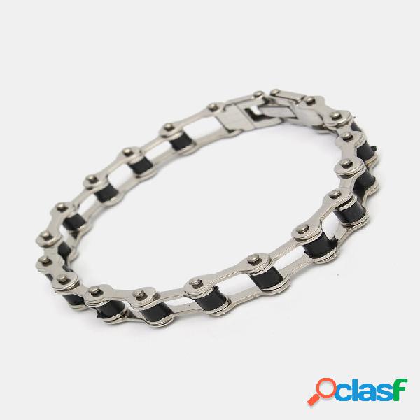 Pulseira corrente para motocicleta punk pulseira masculina