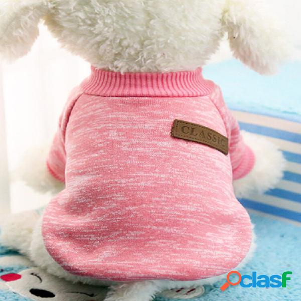 Roupas para cachorros Roupa quente para cachorrinhos Casaco