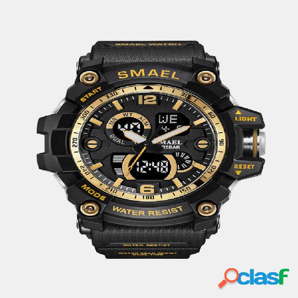 SMAEL Dual Display impermeável esportivo Watch digital