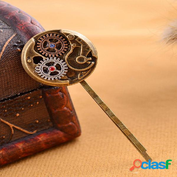 Steampunk engrenagem borboleta feminina Cabelo clipe gótico