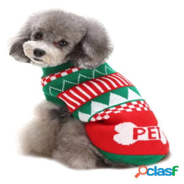 Suéter com tema de Natal para animais de estimação